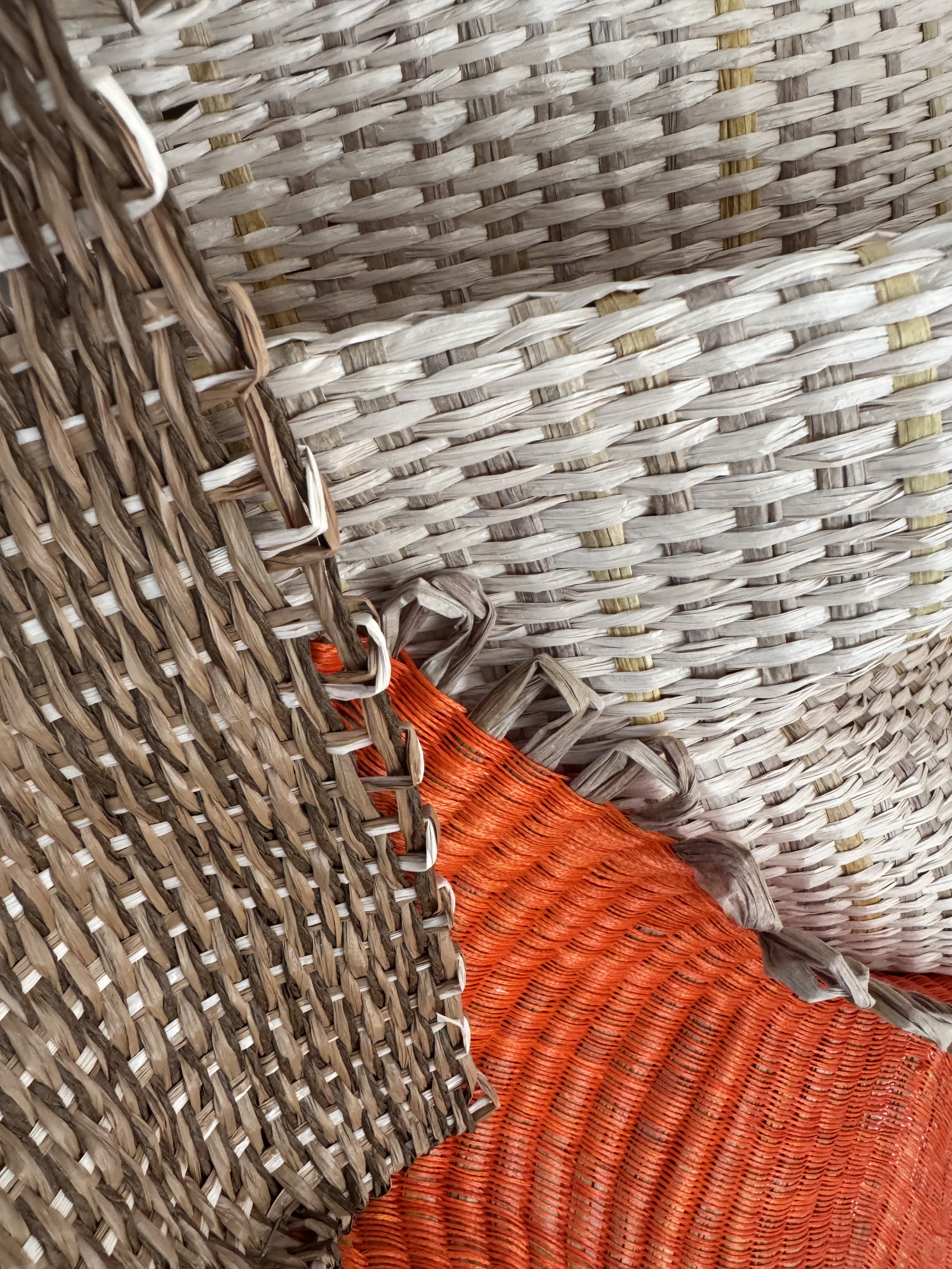 Ardour — woven detail, silver and orange