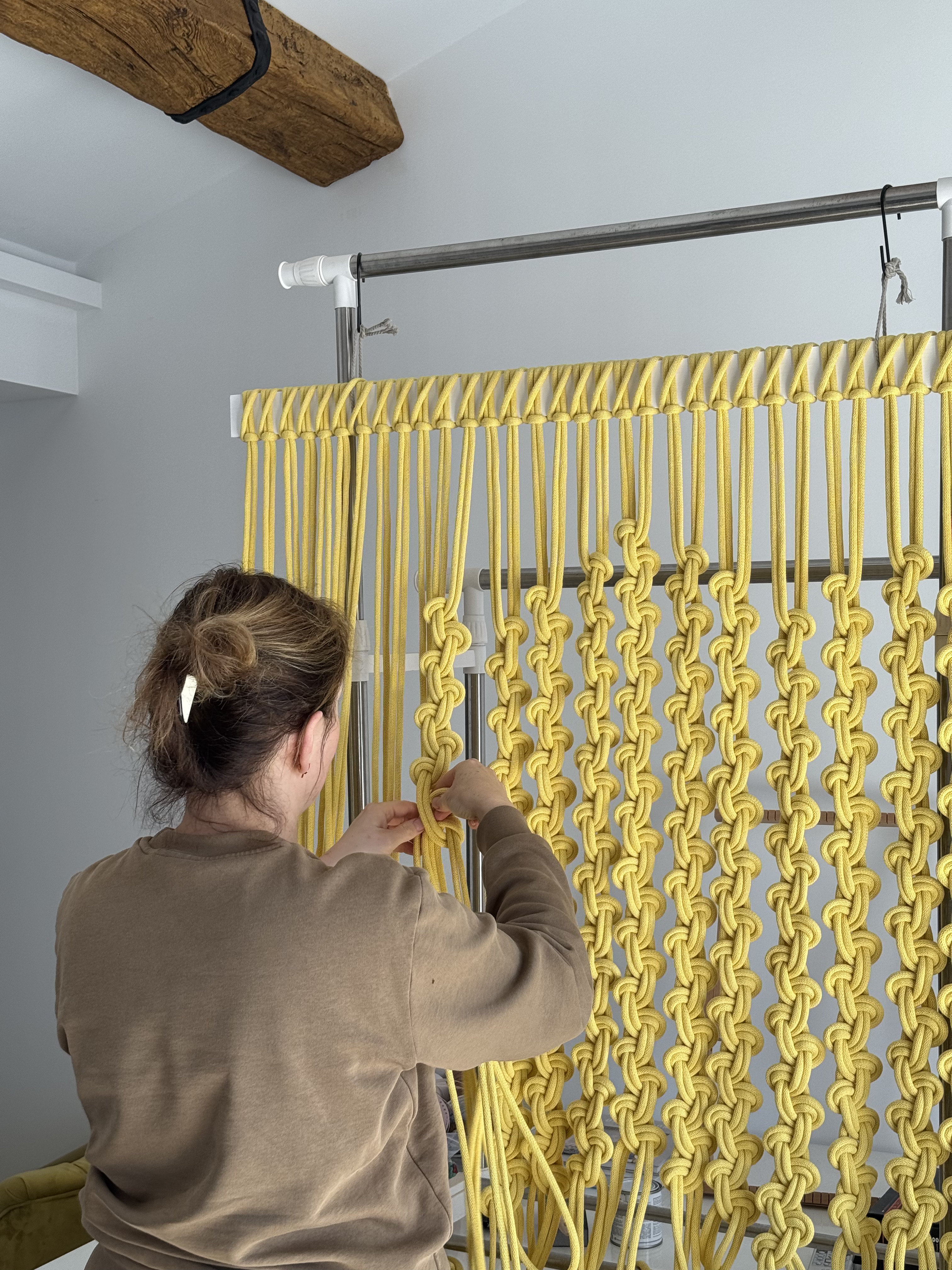 Julia del Arroyo at work — Lumière in progress