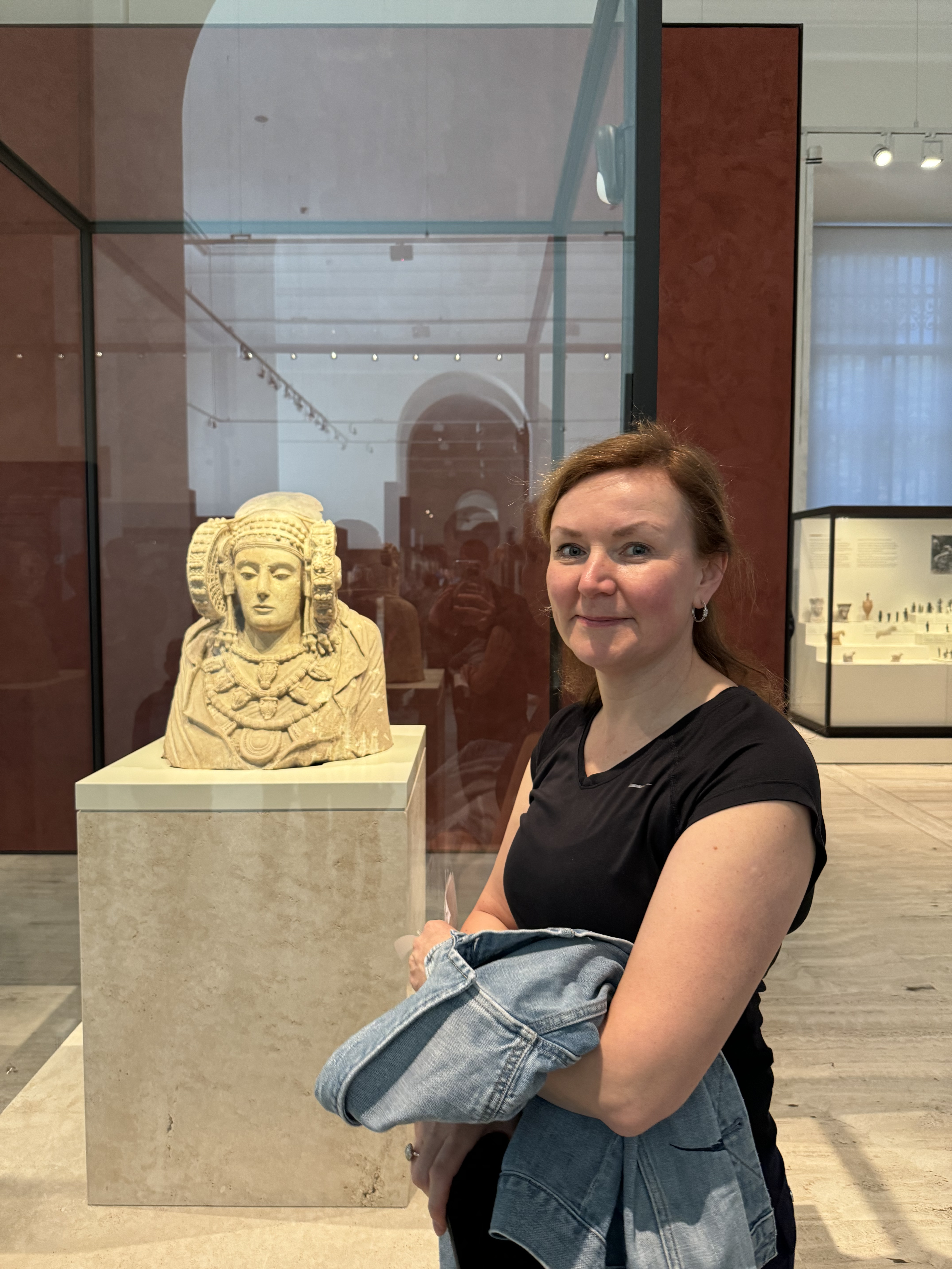 Julia del Arroyo at the Museo Arqueológico Nacional